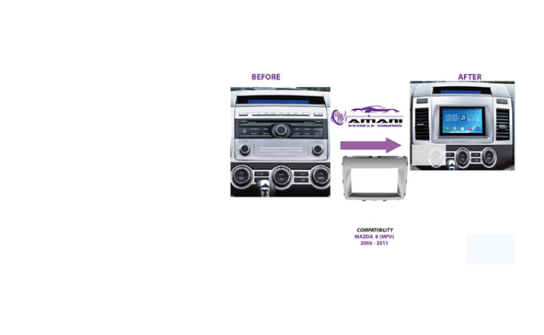 Mazda 8 Year 2006+Radio fitting panel