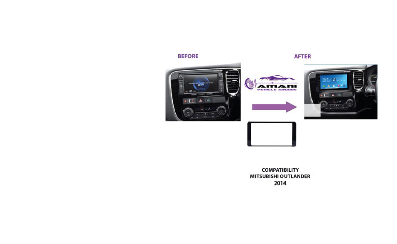 Mitsubishi Outlander 2014 radio frame