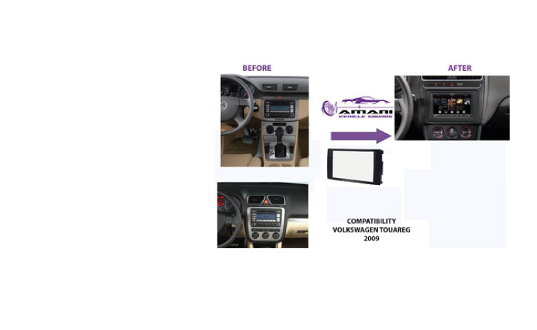 VW Touareg 2009+ Radio Fascia